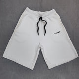 Ανδρική βερμούδα Close society - S24-409 - simple logo shorts λευκό