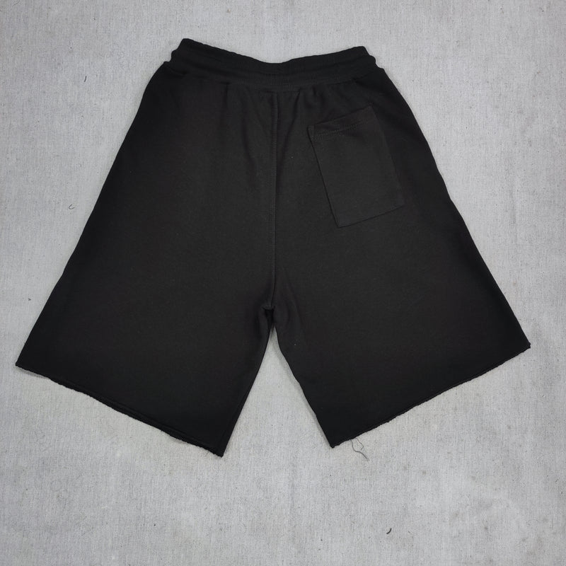 Ανδρική βερμούδα Close society - S24-408 - luxury logo shorts μαύρο