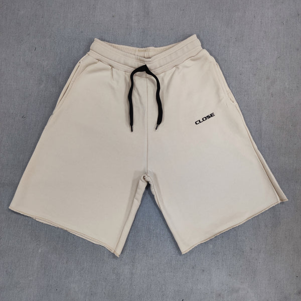 Ανδρική βερμούδα Close society - S24-409 - simple logo shorts μπεζ