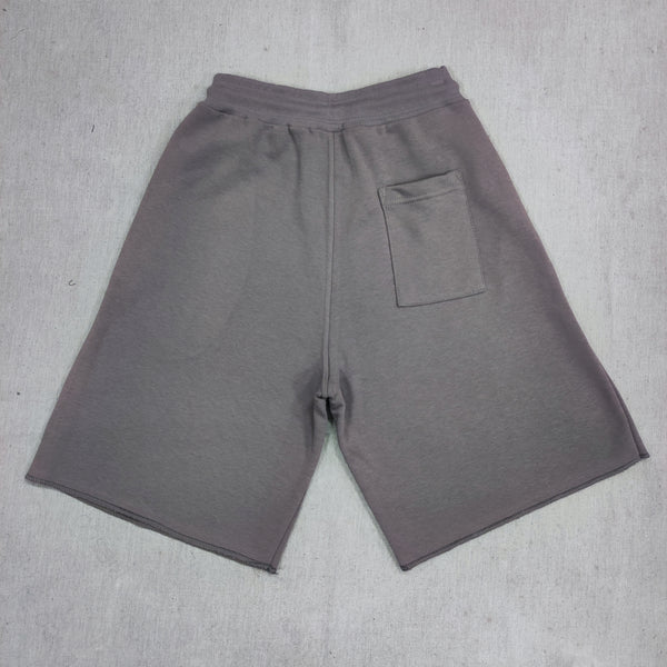 Ανδρική βερμούδα Close society - S24-408 - luxury logo shorts γκρι