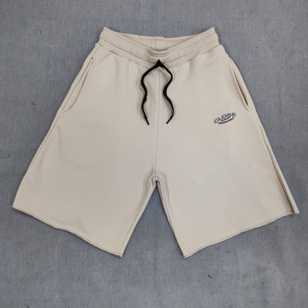 Ανδρική βερμούδα Close society - S24-408 - luxury logo shorts μπεζ