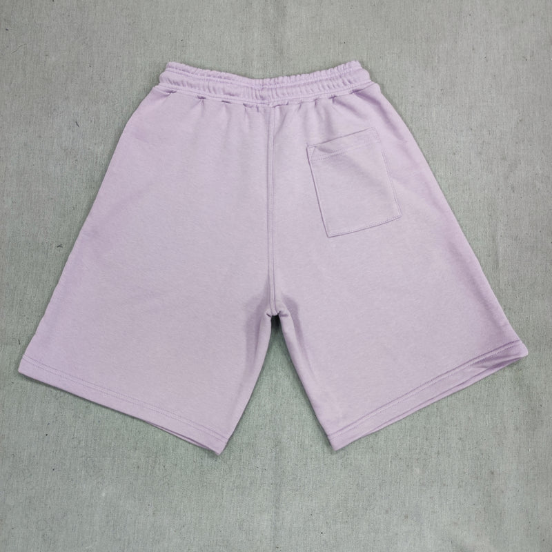 Ανδρική βερμούδα Close society - S24-406 - buggs logo shorts λιλά