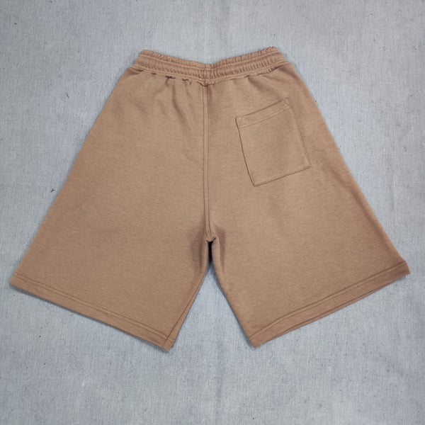 Ανδρική βερμούδα Close society - S24-406 - buggs logo shorts καφέ