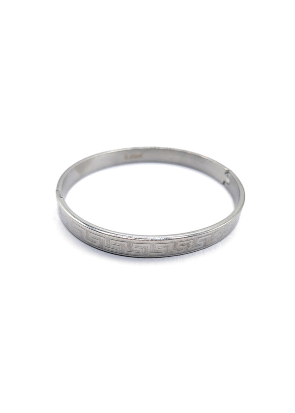 Βραχιόλι από ανοξείδωτο ατσάλι GUF - GCK031 - meander stainless steel bracelet ασημένιο