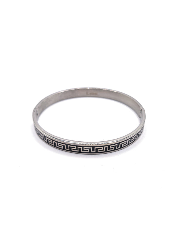 Βραχιόλι από ανοξείδωτο ατσάλι GUF - GCK032 - meander stainless steel bracelet ασημένιο