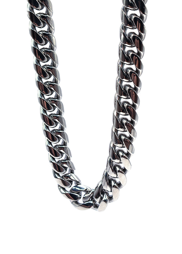 Αλυσίδα από ανοξείδωτο ατσάλι Gang - GCK006 - thick necklace chain ασημένιο