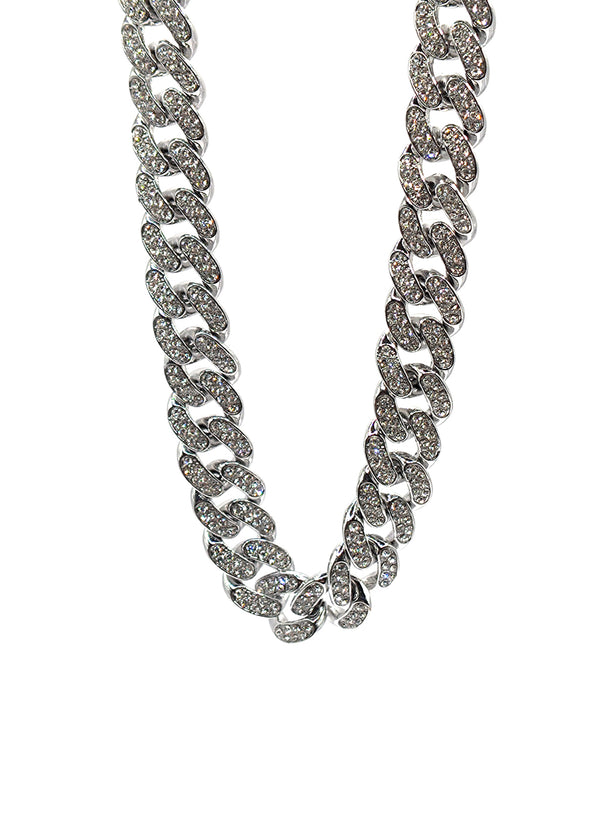 Αλυσίδα από ανοξείδωτο ατσάλι GUF - GCK001 - gems necklace chain ασημένιο