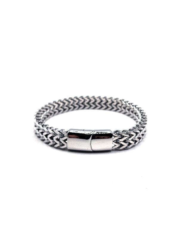 Βραχιόλι από ανοξείδωτο ατσάλι Gang - GCK035 - magnetic lock stainless steel bracelet ασημένιο