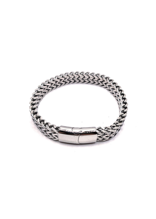 Βραχιόλι από ανοξείδωτο ατσάλι Gang - GCK035 - magnetic lock stainless steel bracelet ασημένιο