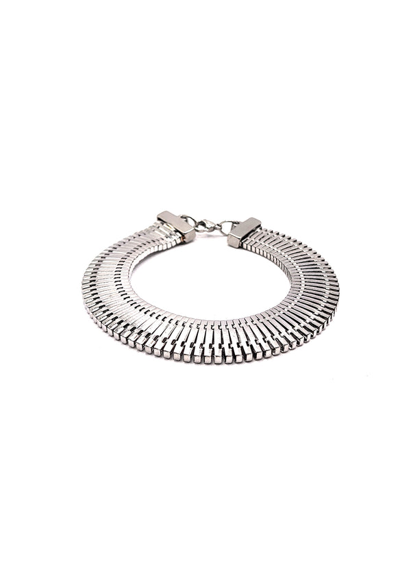 Βραχιόλι από ανοξείδωτο ατσάλι GUF - GCK012 - articulated design bracelet ασημένιο