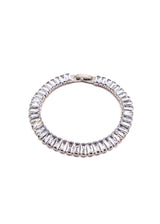 Βραχιόλι από ανοξείδωτο ατσάλι GUF - GCK021 - wide gem stainless steel bracelet ασημένιο