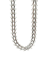 Αλυσίδα από ανοξείδωτο ατσάλι Gang - GCK015 - trinalge interlock necklace chain ασημένιο