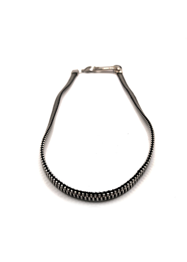 Αλυσίδα από ανοξείδωτο ατσάλι GUF - GCK014 - zipper necklace chain ασημένιο