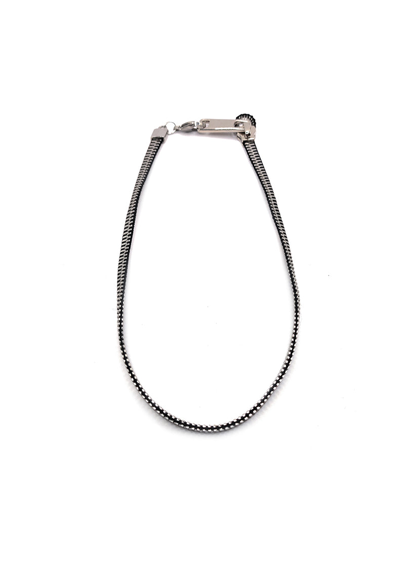 Αλυσίδα από ανοξείδωτο ατσάλι Gang - GCK014 - zipper necklace chain ασημένιο