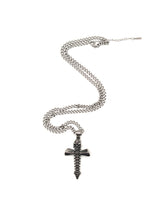 Αλυσίδα από ανοξείδωτο ατσάλι Gang - GCK016 - skull cross chain ασημένιο