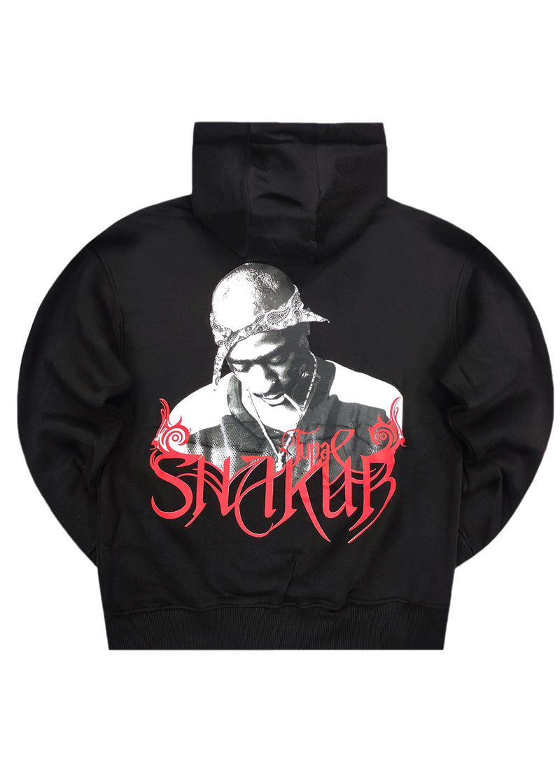 Ανδρικό φούτερ με κουκούλα GUF - CH-103 - shakur hoodie μαύρο