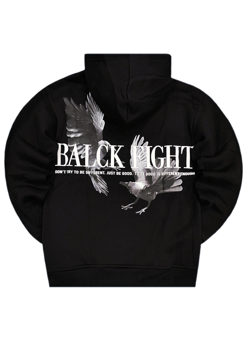 Ανδρικό φούτερ με κουκούλα GUF - CH-107 - balck fight hoodie μαύρο