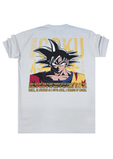 Ανδρική κοντομάνικη μπλούζα New wave clothing - 251-17 - vanquish goku logo γκρι