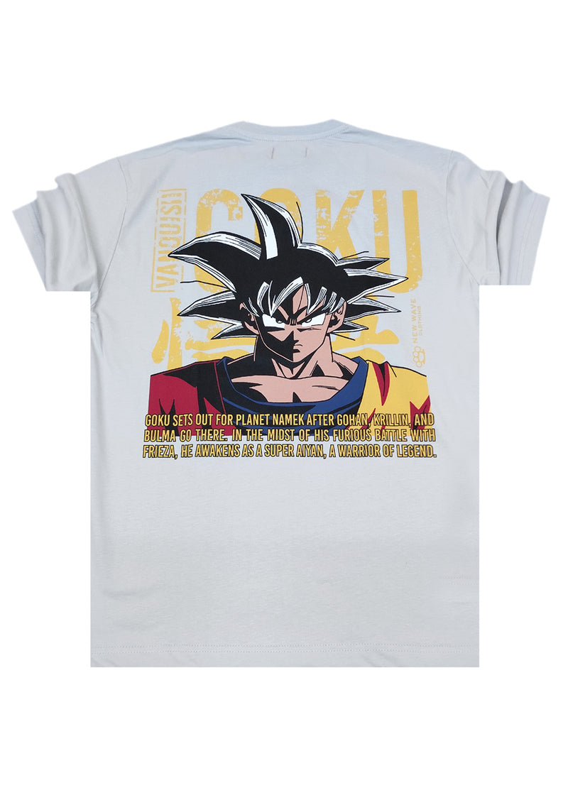 Ανδρική κοντομάνικη μπλούζα New wave clothing - 251-17 - vanquish goku logo γκρι