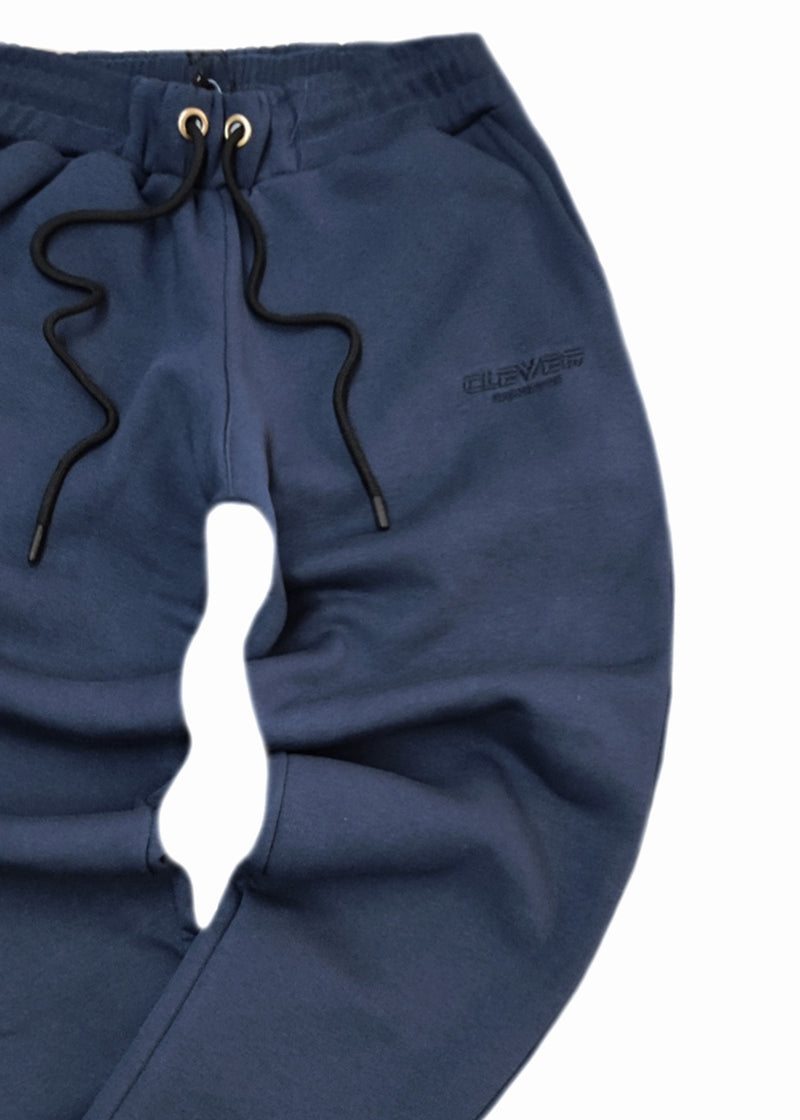 Ανδρική φόρμα Clever - CF-25340 - Blue simple jogger pants