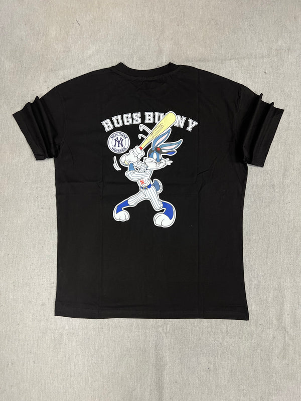 ICON D2 - Z-1005 - Oversized Bugs Bunny New York player tee - black