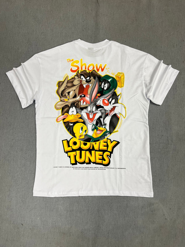 ICON D2 - Z-1015 - Regular fit the show Looney Tunes tee  - white
