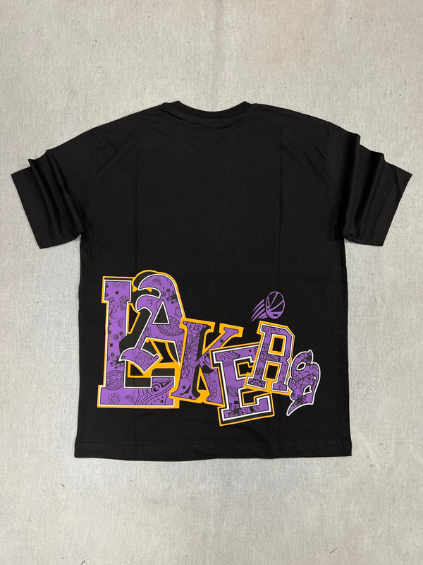 ICON D2 - Z-1013 - Oversized Lakers tee  - black