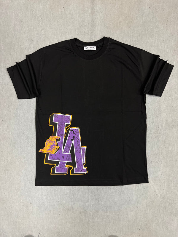 ICON D2 - Z-1013 - Oversized Lakers tee  - black