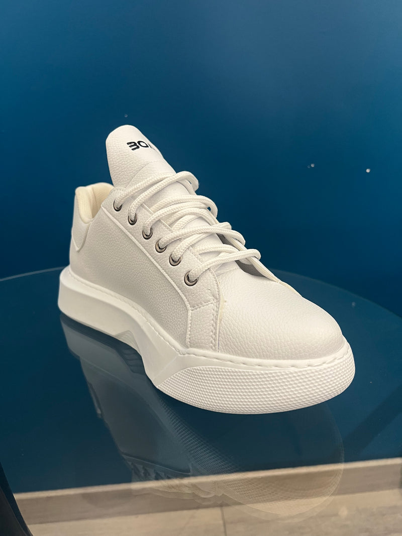 Ανδρικό παπούτσι Gang - BOAGNG3 - white lined λευκό