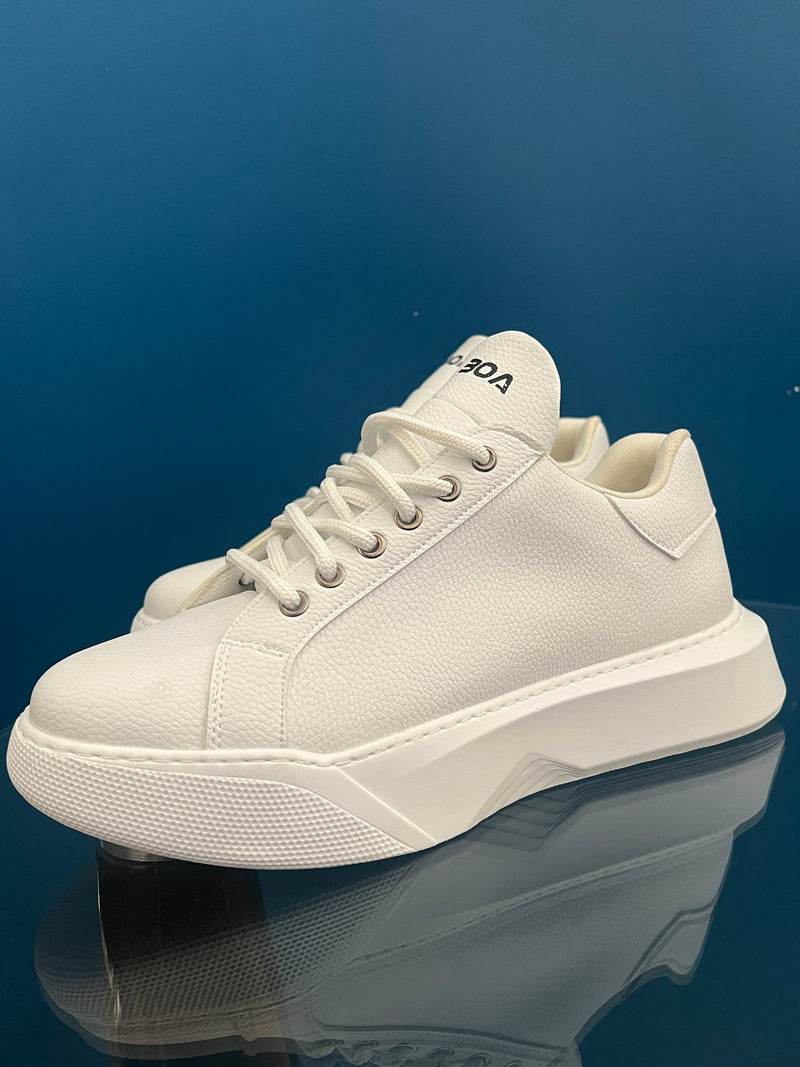 Ανδρικό παπούτσι Gang - BOAGNG3 - white lined λευκό
