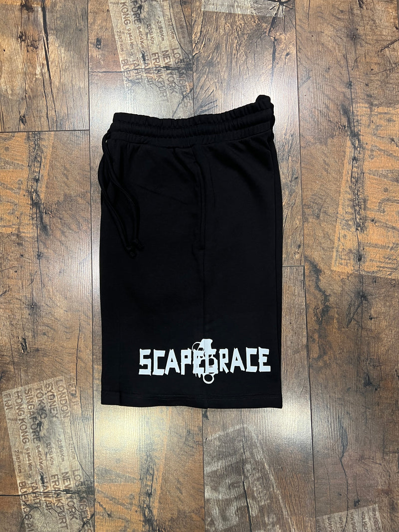 Ανδρική βερμούδα scapegrace - SC2425671 - grunge block μαύρο