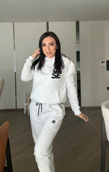 Ανδρικό φούτερ με κουκούλα Close society - C25-205K - white logo hoodie λευκό