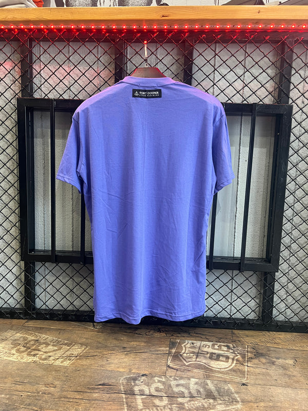 Ανδρική κοντομάνικη μπλούζα Tony couper - T24/65 - long patch tee μωβ