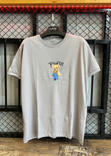 Κοντομάνικη μπλούζα Body Staff - BS-210 - teddy skater logo γκρι