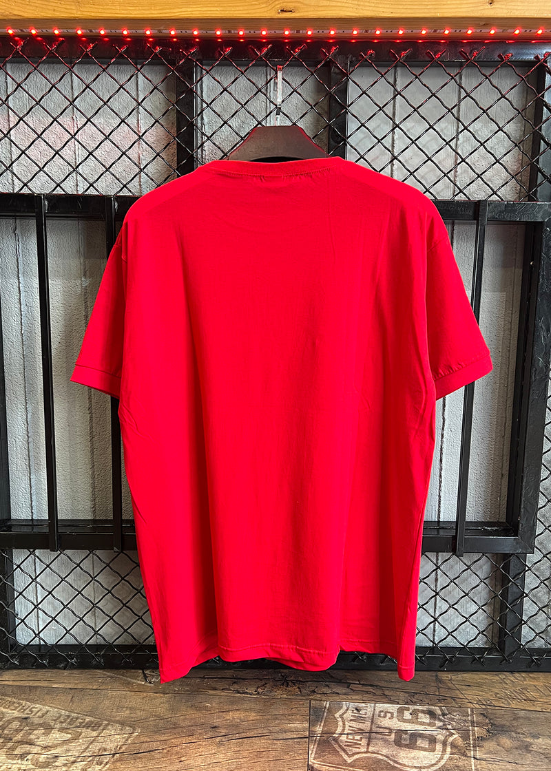 Κοντομάνικη μπλούζα Body Staff - BS-210 - teddy skater logo κόκκινο