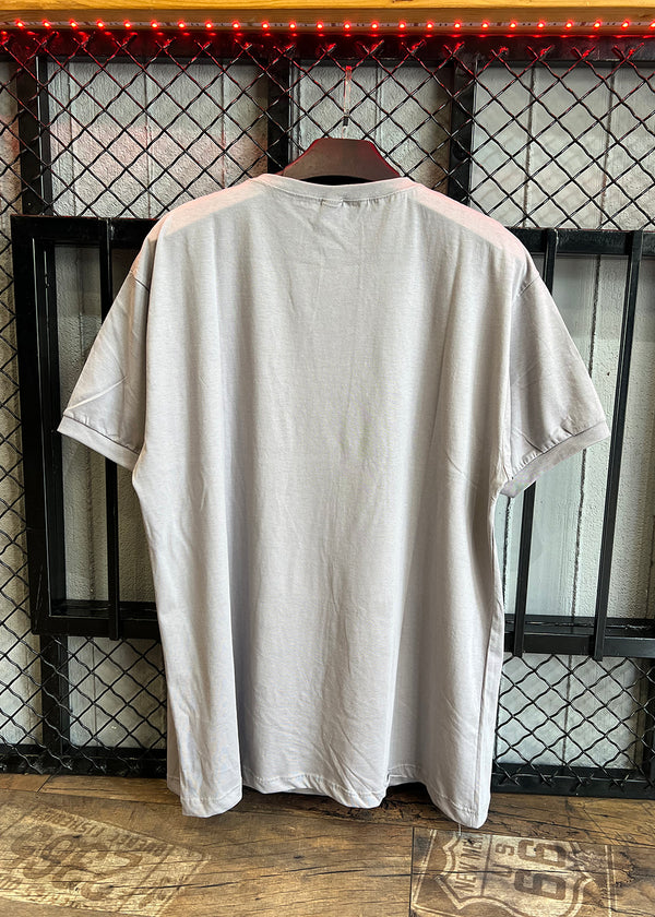 Κοντομάνικη μπλούζα Body Staff - BS-210 - teddy skater logo γκρι