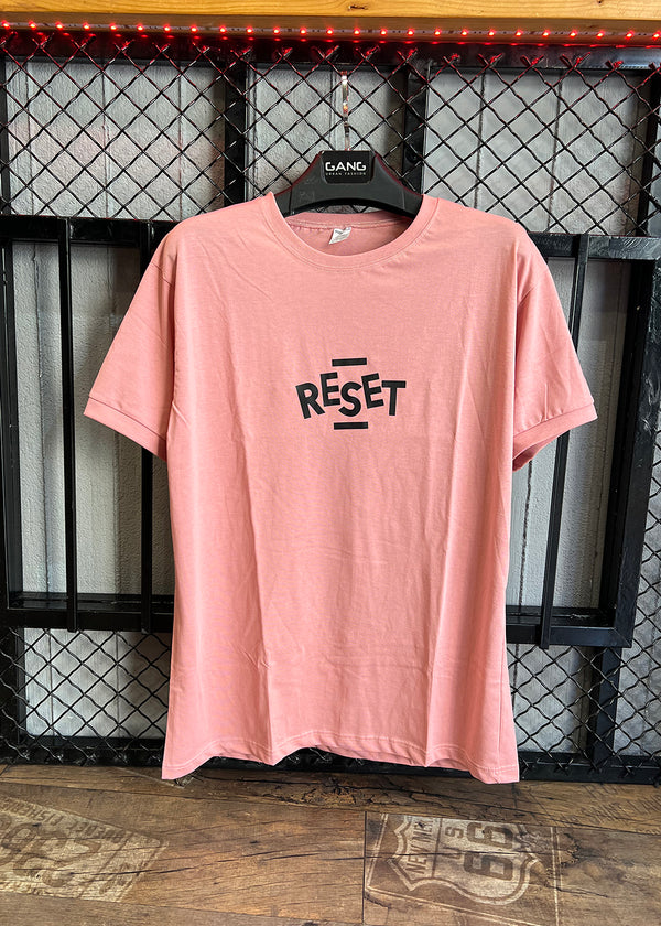 Κοντομάνικη μπλούζα Body Staff - BS-218 -reset logo t-shirt σομόν