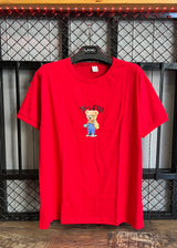 Κοντομάνικη μπλούζα Body Staff - BS-210 - teddy skater logo κόκκινο