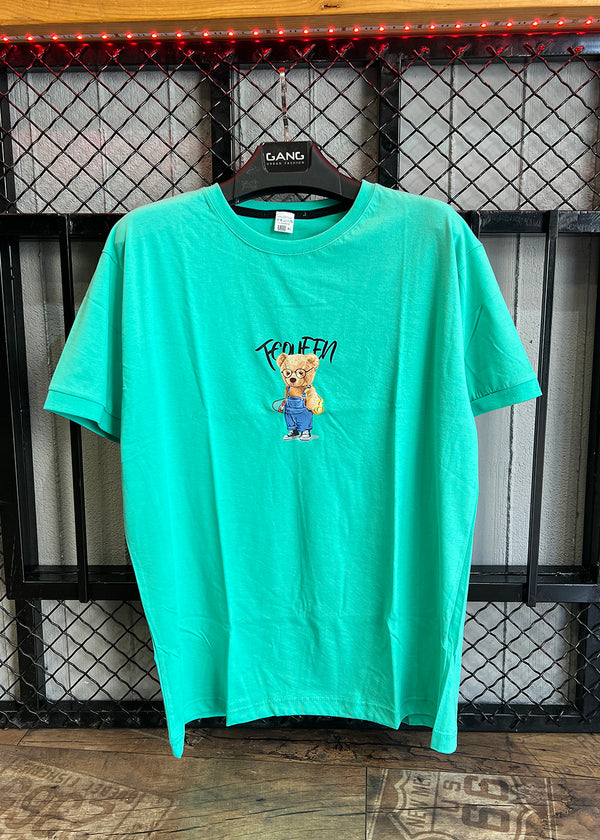 Κοντομάνικη μπλούζα Body Staff - BS-210 - teddy skater logo βεραμάν