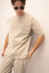 Ανδρικό υφασμάτινο παντελόνι Close Society - SP25-10 - simple oversized pants μπεζ