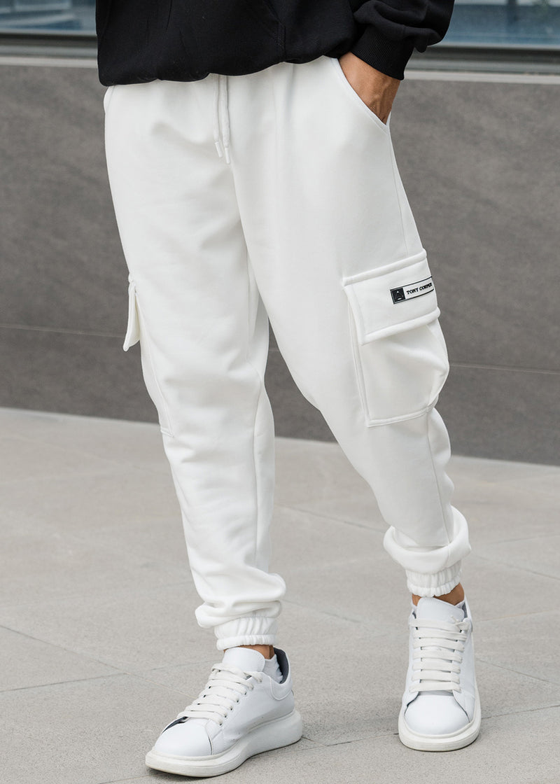 Ανδρική φόρμα Tony couper - F25/2 - long patch cargo logo λευκό