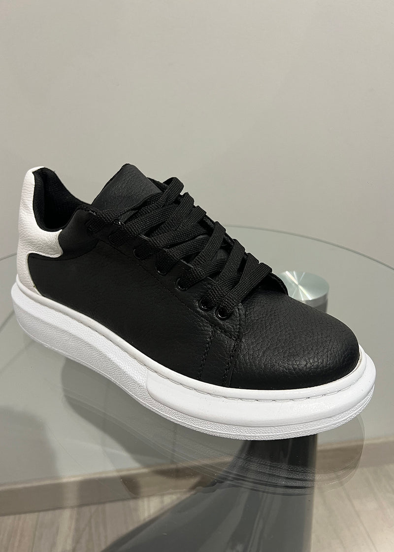 GUF - KUBACKGNG1 - white lined sneakers - black