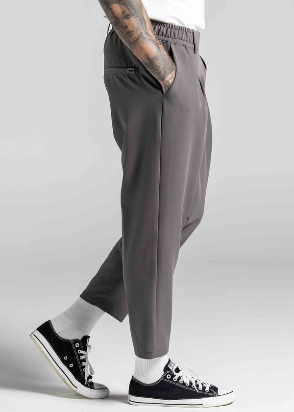 Ανδρικό υφασμάτινο παντελόνι Cosi Jeans  - 66-ISLA - FW25/26-fabric pants loose fit γκρι
