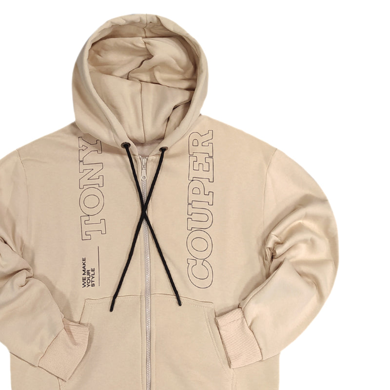 Tony couper - J23/1 - dual logo jacket - beige