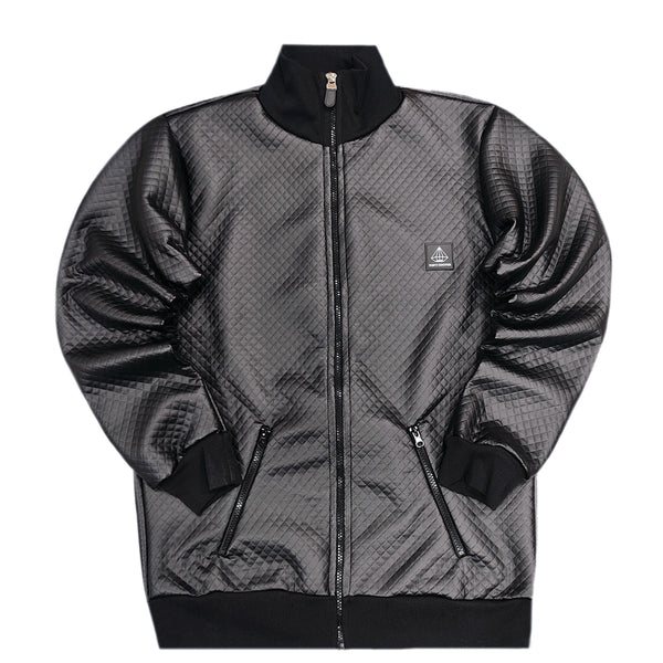 Tony couper - J24/1 - leather capitone jacket - black