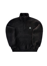 Ανδρική φούτερ με κολάρο Tony Couper-J26/3-Black FUR-232-39