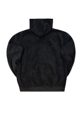 Ανδρική ζακέτα με κουκούλα Tony Couper-J26/4-Black Fur zip-up hoodie-232-39