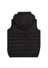 Ανδρικό αμάνικο μπουφάν Gang - JD30 - hooded sleeveless puffer μαύρο