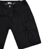 Ανδρική βερμούδα υφασμάτινο cargo Gang - JR1119-9 - fabric cargo shorts μαύρο