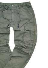 Ανδρικό cargo παντελόνι GUF-KS22-738-khaki regular fit χακί